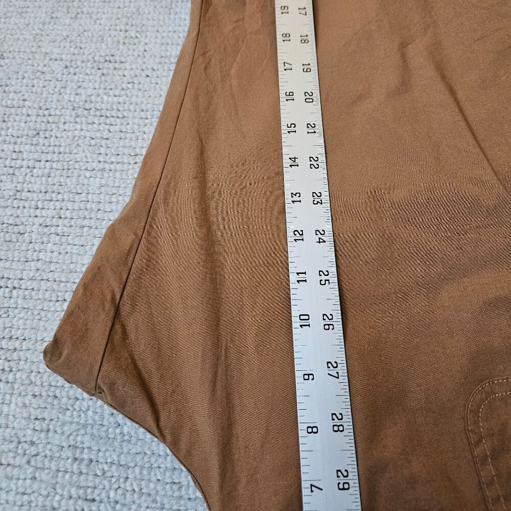 pact Organic Stretch Poplin Jogger Pants XL Brown Sugar Casual Pull-On Stretch - Picture 7 of 9